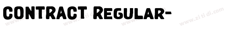 CONTRACT Regular字体转换